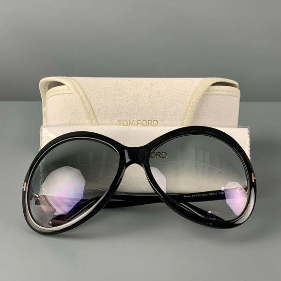TOM FORD Black Acetate Sunglasses - Picture 8 of 8